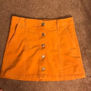 Vintage yellow skirt button down